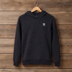 Adidas‎ Black Trefoil Logo Hoodie Youth Large Streetwear Athleisure